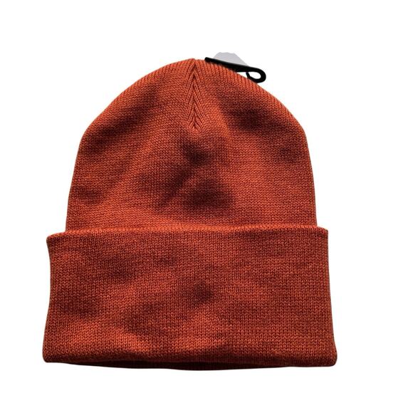 NWT Carhartt Knit Fold-up Cuffed Beanie Hat Burnt Orange A18 One Size Desert - Picture 3 of 3
